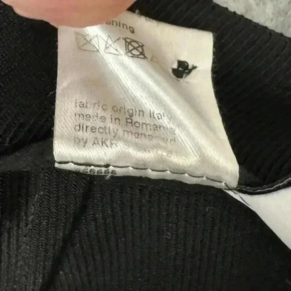 Akris Punto Black Wool Wide Leg Trousers Pants Size 6 IT 42 Minimalist Office - Picture 9 of 13